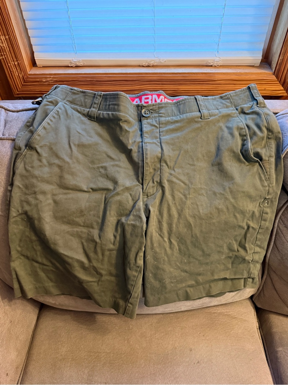 Under Armour Olive Green Performance Chino Shorts